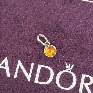 Yellow November birthstone dangle beads pendant FINAL reduction $$